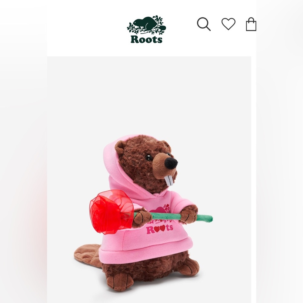 ROOTS New Love beaver stuffie